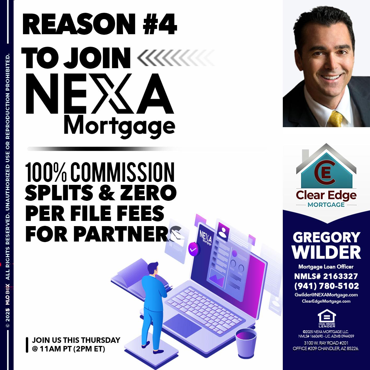 REASON 4 - Gregory Wilder -Mortgage Loan Officer