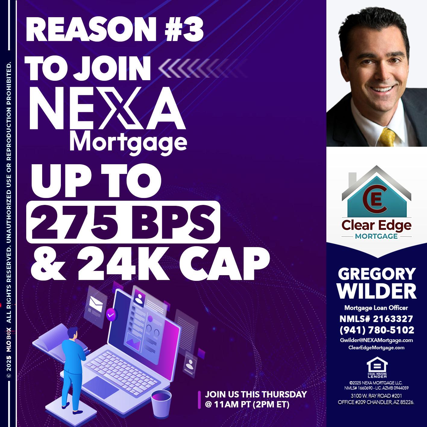 REASON 3 - Gregory Wilder -Mortgage Loan Officer