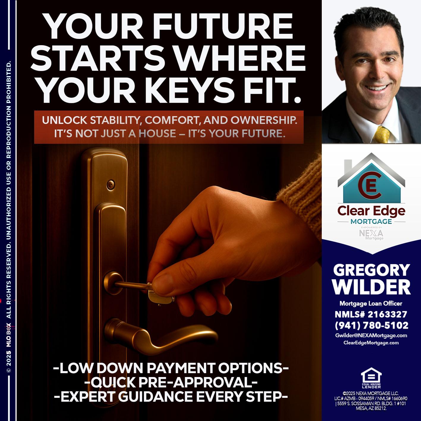 YOUR FUTURE - Gregory Wilder -Mortgage Loan Officer