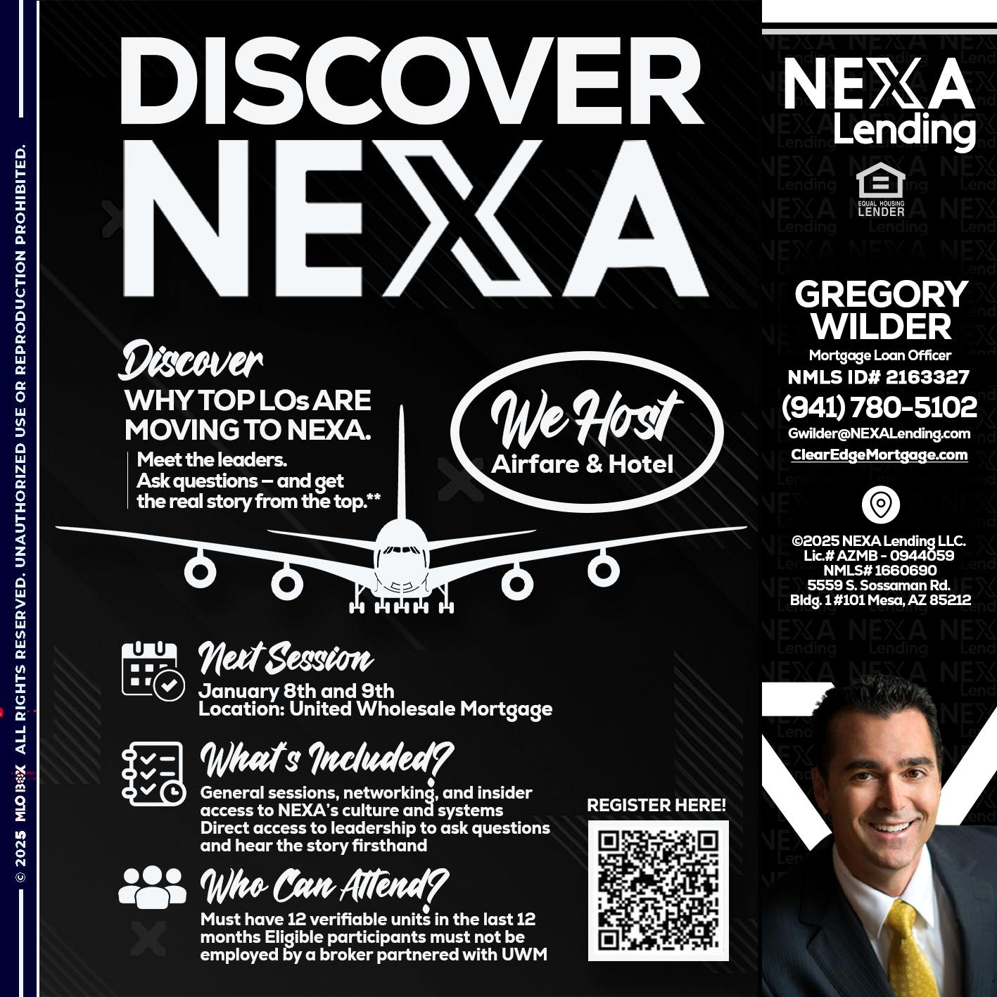 DISCOVER NEXA - Gregory Wilder -Mortgage Loan Officer