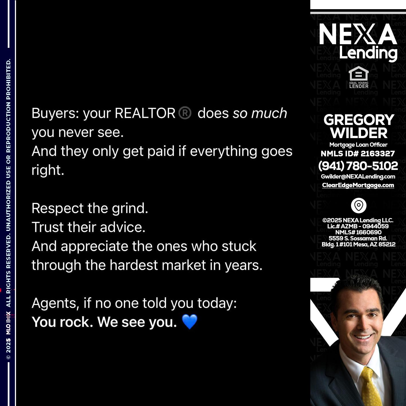 BUYERS - Gregory Wilder -Mortgage Loan Officer