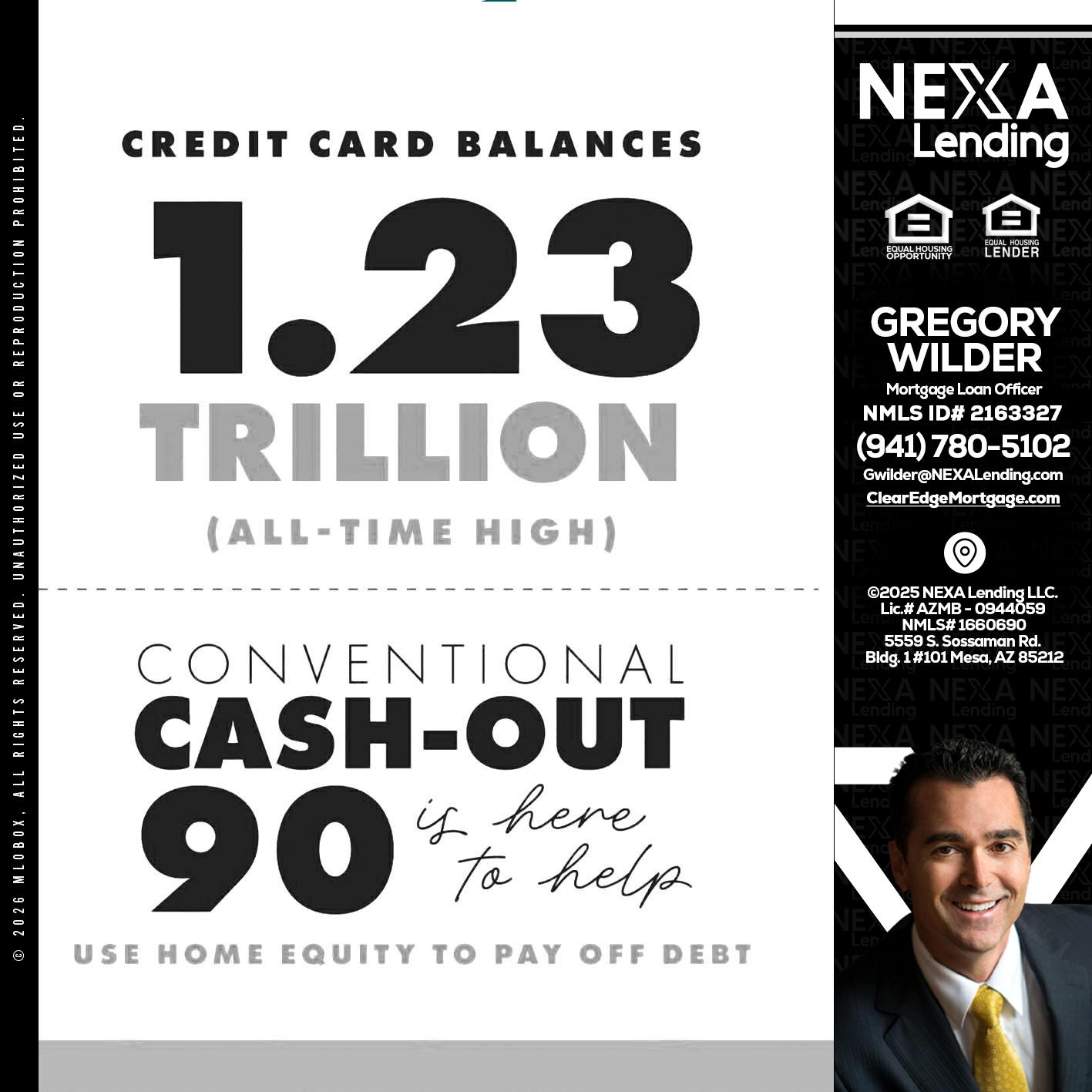 CREDIT CARD BALANCE - Gregory Wilder -Mortgage Loan Officer