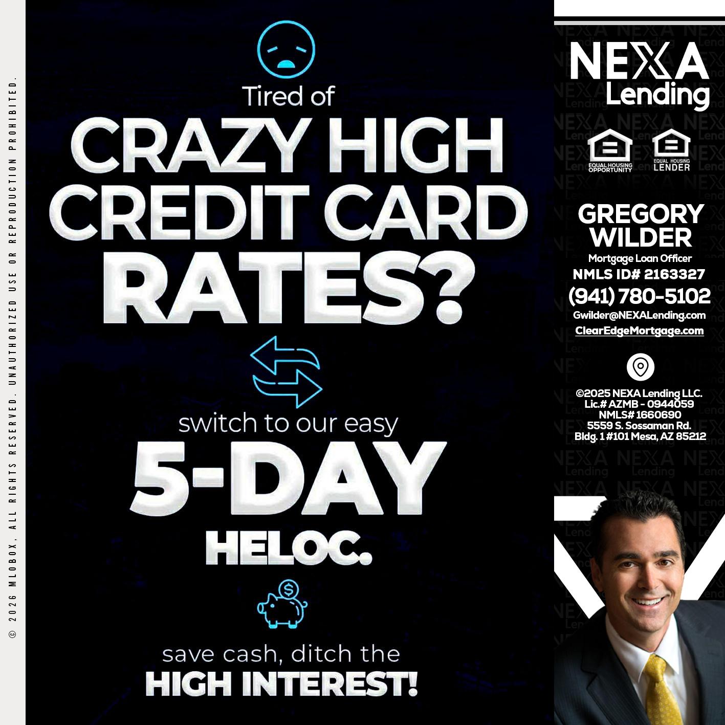 CRAZY HIGH - Gregory Wilder -Mortgage Loan Officer