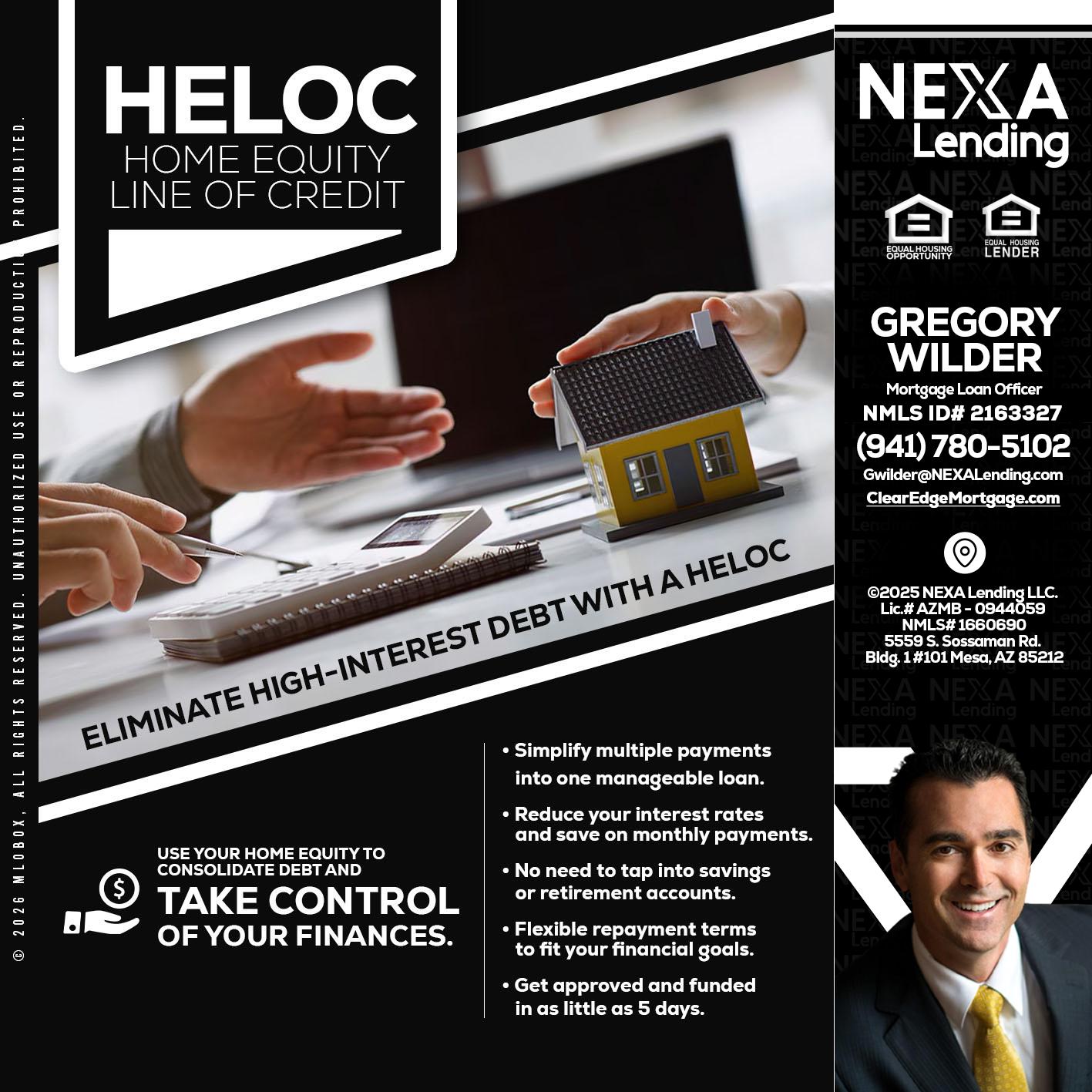 HELOC - Gregory Wilder -Mortgage Loan Officer