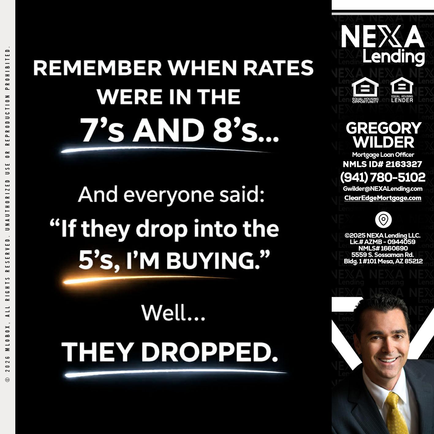REMEMBER WHEN - Gregory Wilder -Mortgage Loan Officer