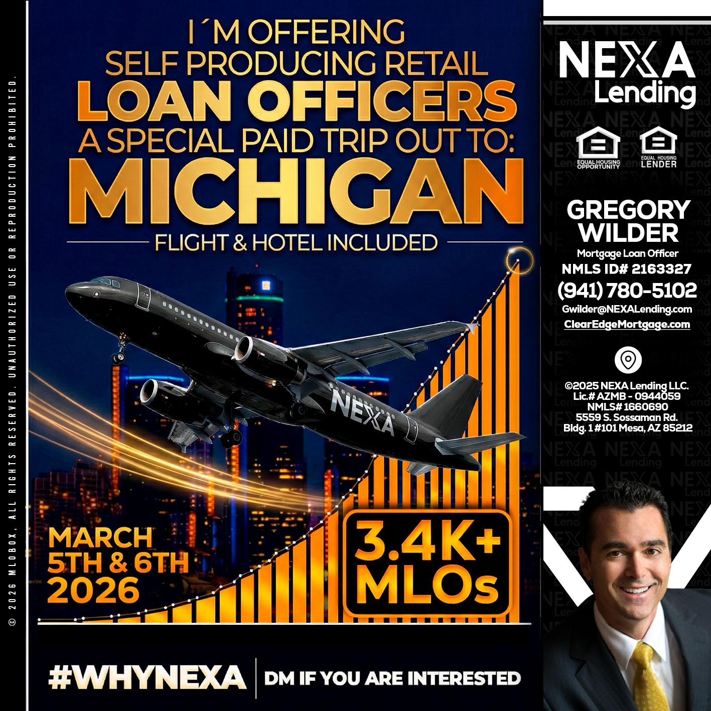 MICHIGAN - Gregory Wilder -Mortgage Loan Officer