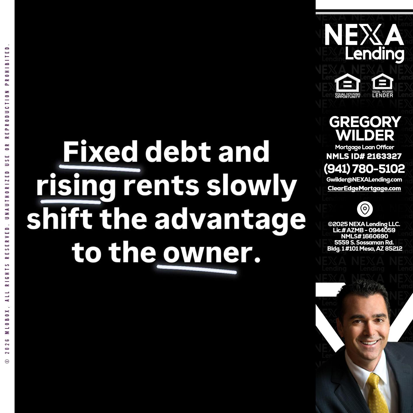 FIXED DEBT - Gregory Wilder -Mortgage Loan Officer