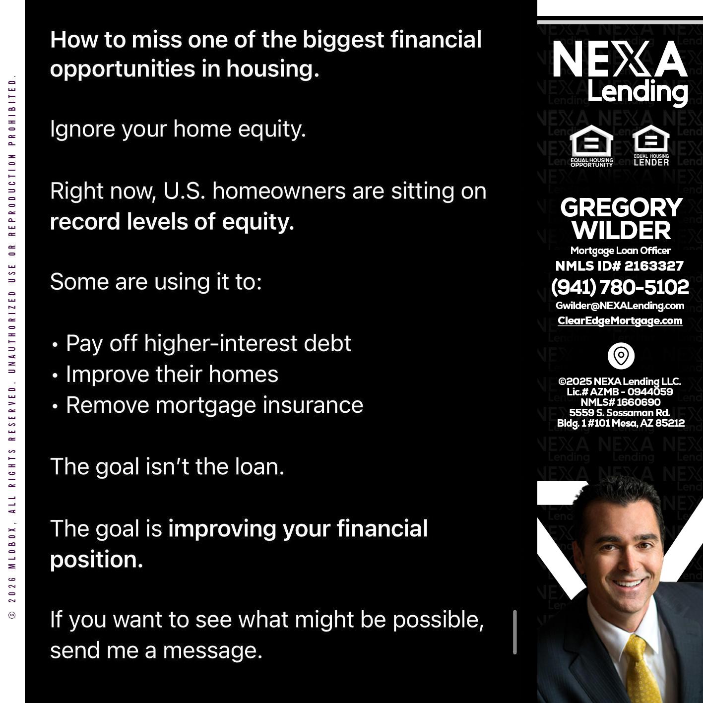 how to miss - Gregory Wilder -Mortgage Loan Officer