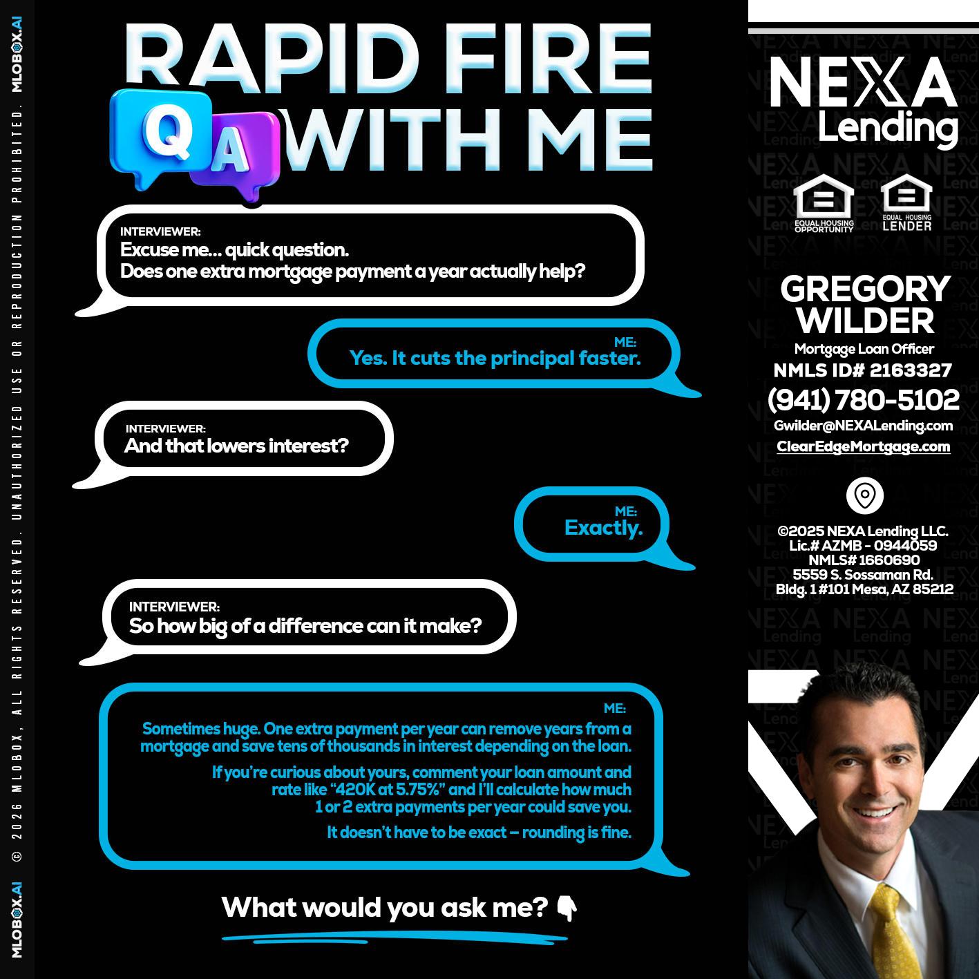 RAPID Q&A - Gregory Wilder -Mortgage Loan Officer