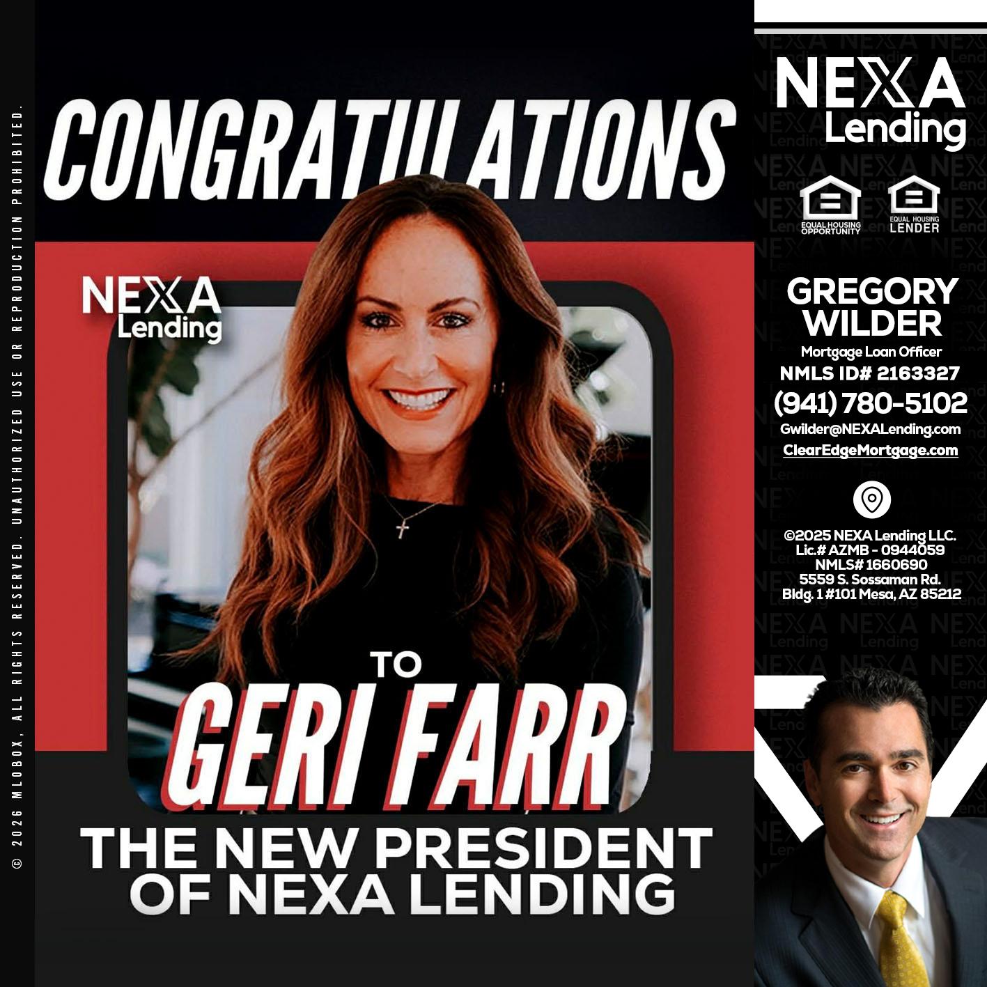 CONGRATULATIONS - Gregory Wilder -Mortgage Loan Officer