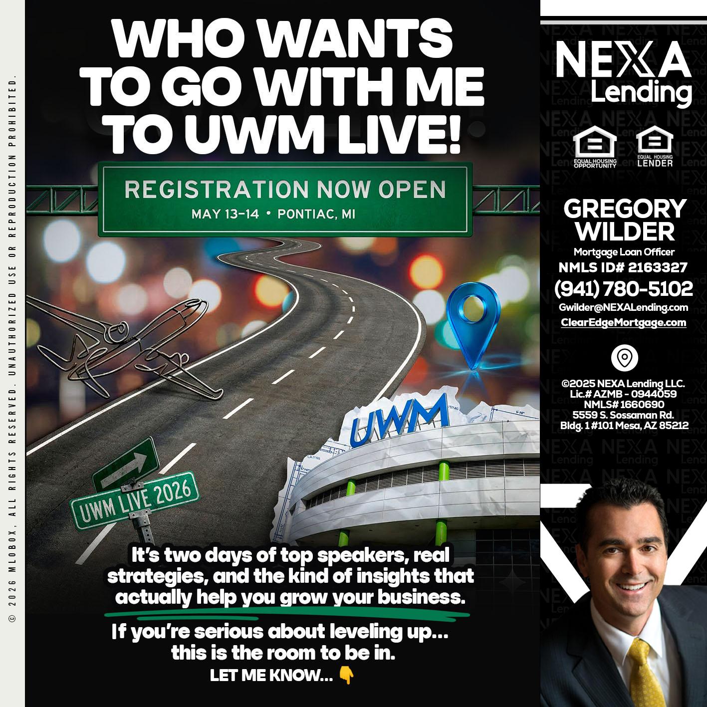 WHO WANTS - Gregory Wilder -Mortgage Loan Officer