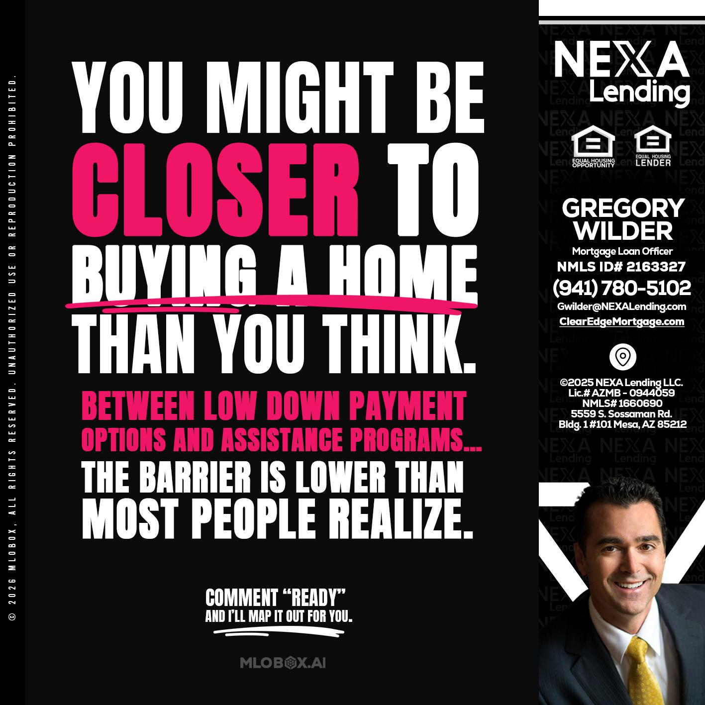 YOU MIGHT BE - Gregory Wilder -Mortgage Loan Officer