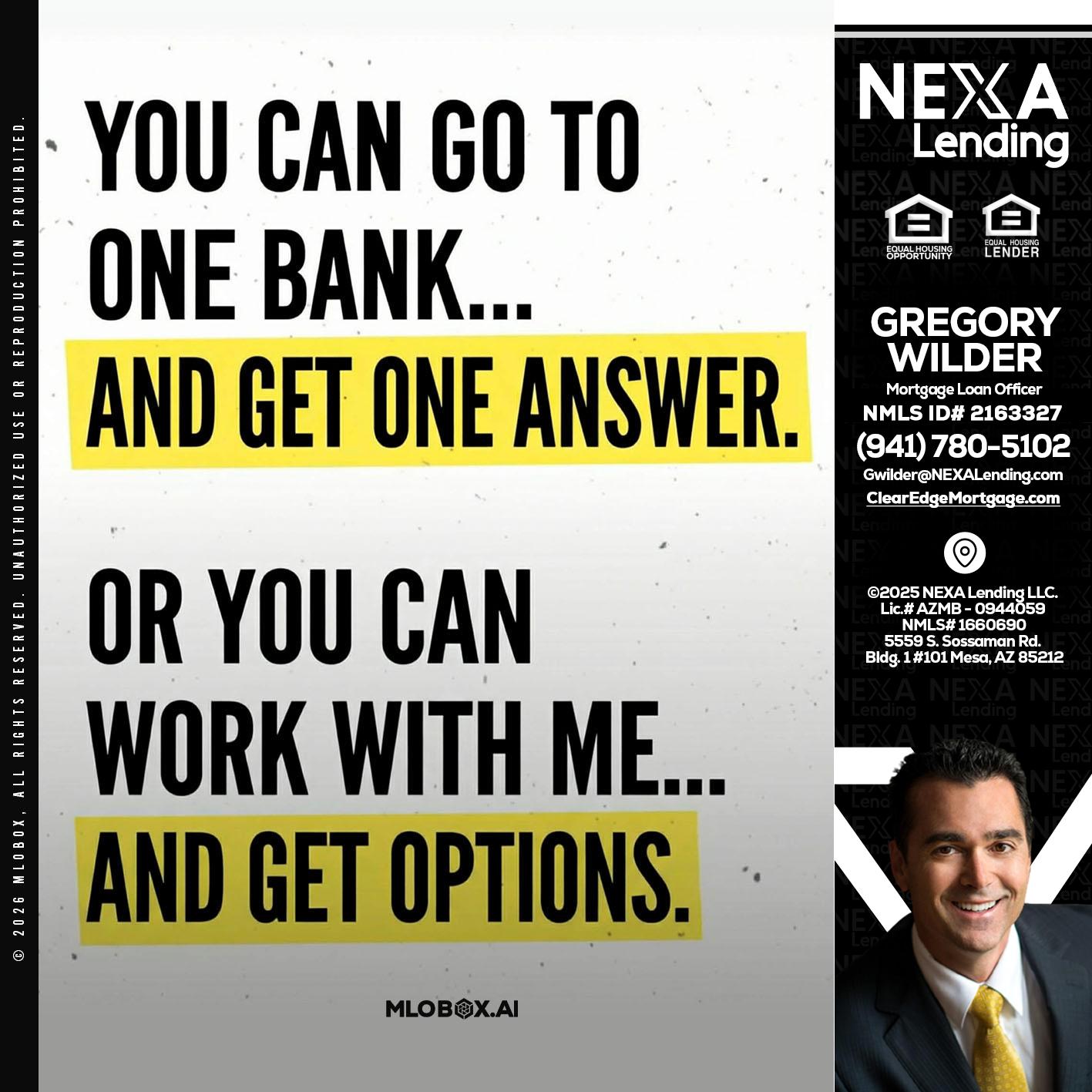 YOU CAN GO TO - Gregory Wilder -Mortgage Loan Officer