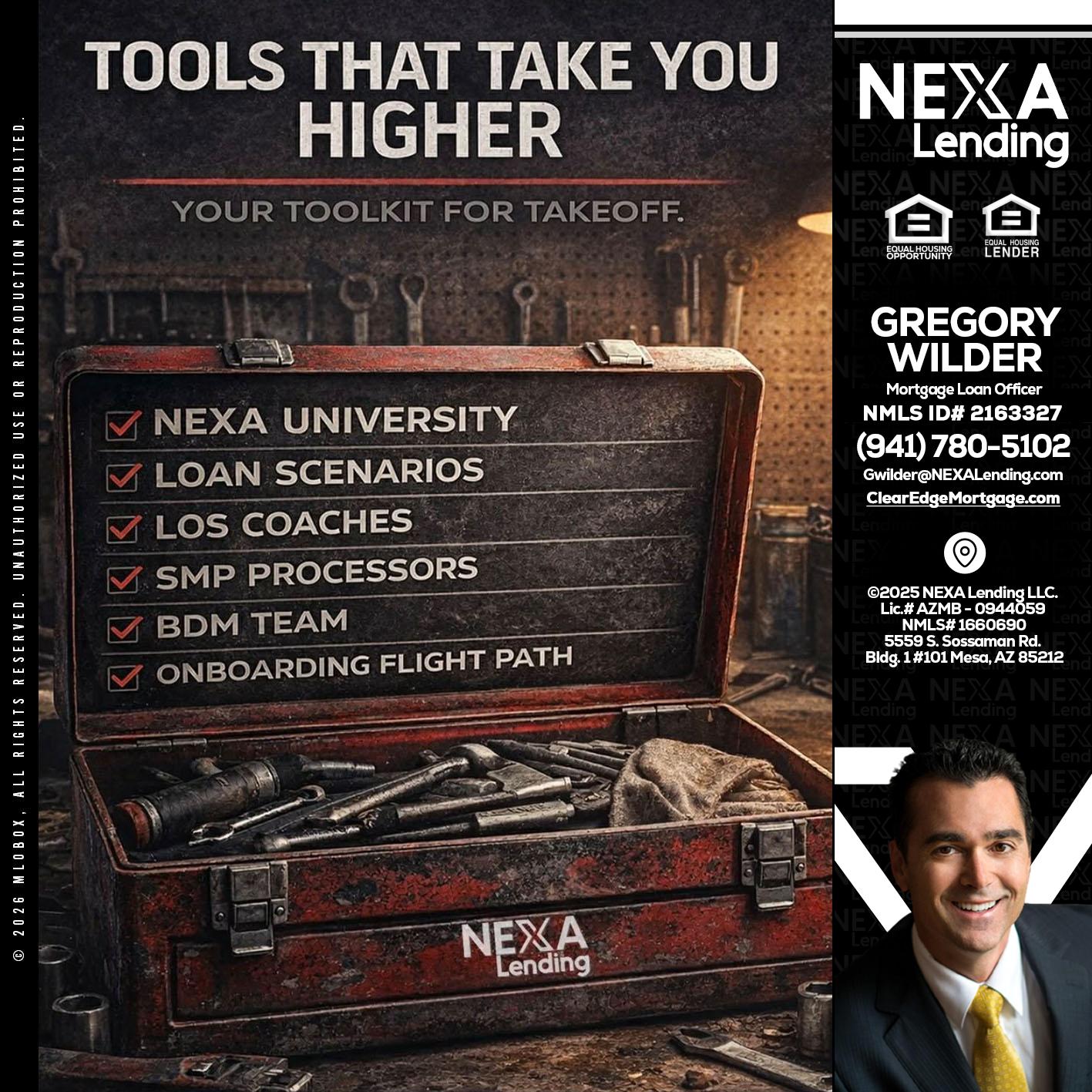 TOOLS THAT - Gregory Wilder -Mortgage Loan Officer