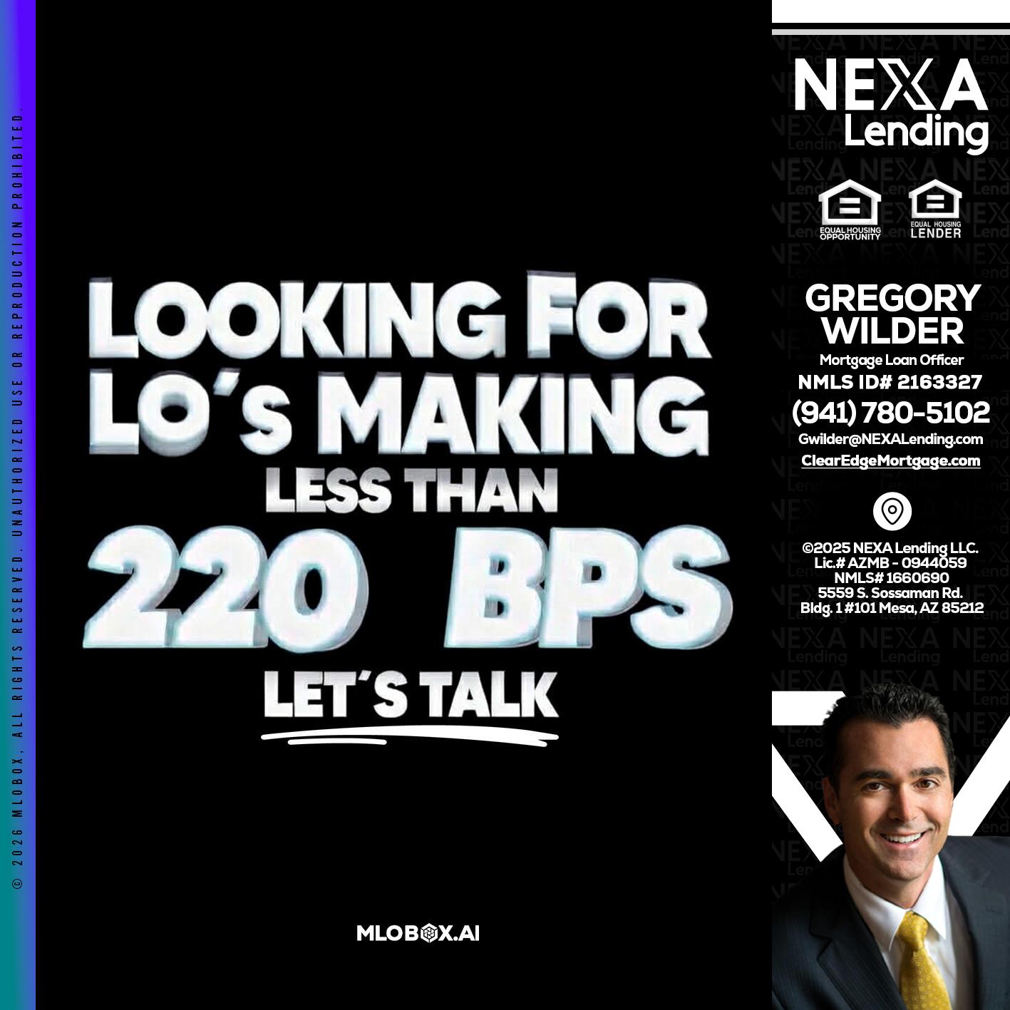 LOOKING FOR - Gregory Wilder -Mortgage Loan Officer