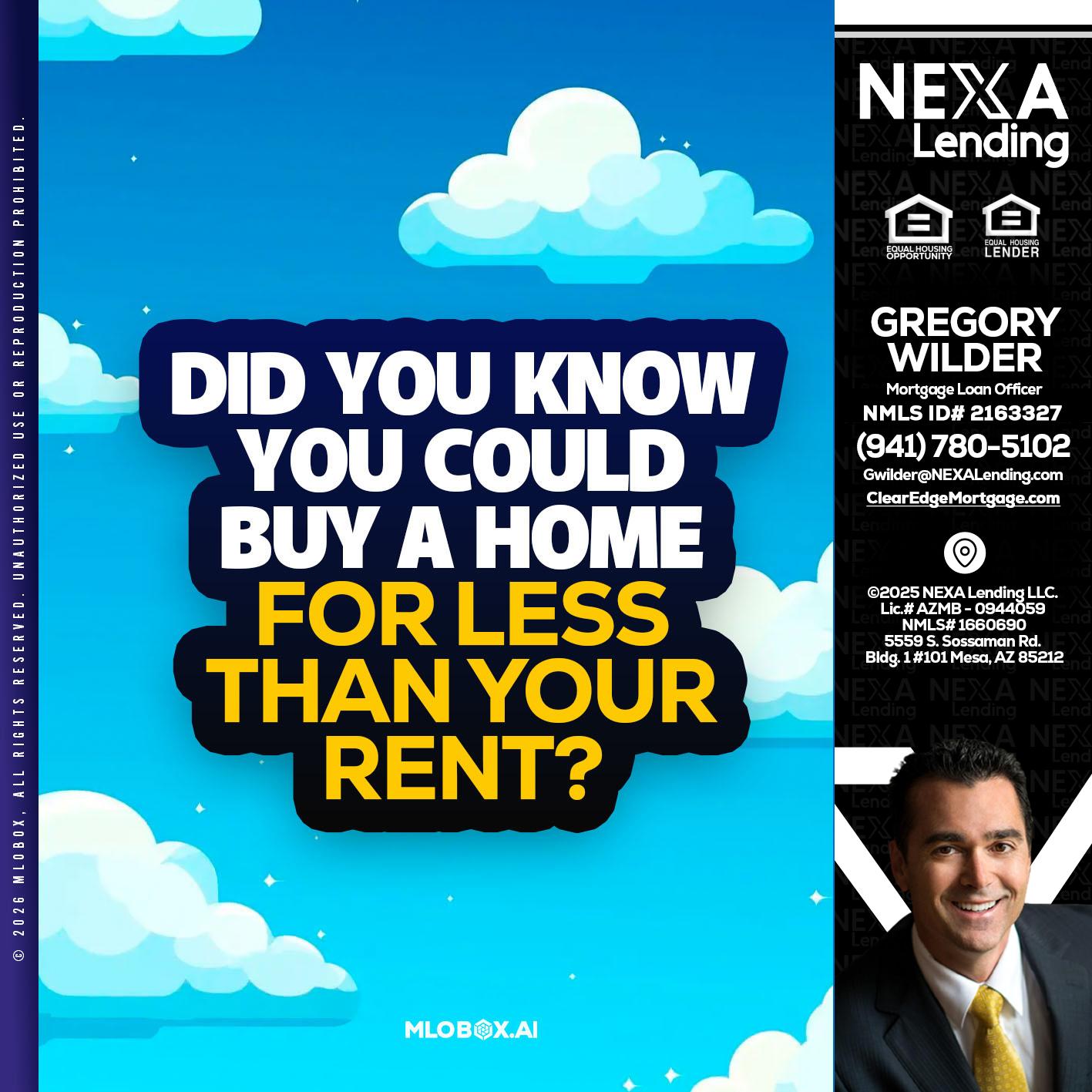 DID YOU KNOW - Gregory Wilder -Mortgage Loan Officer