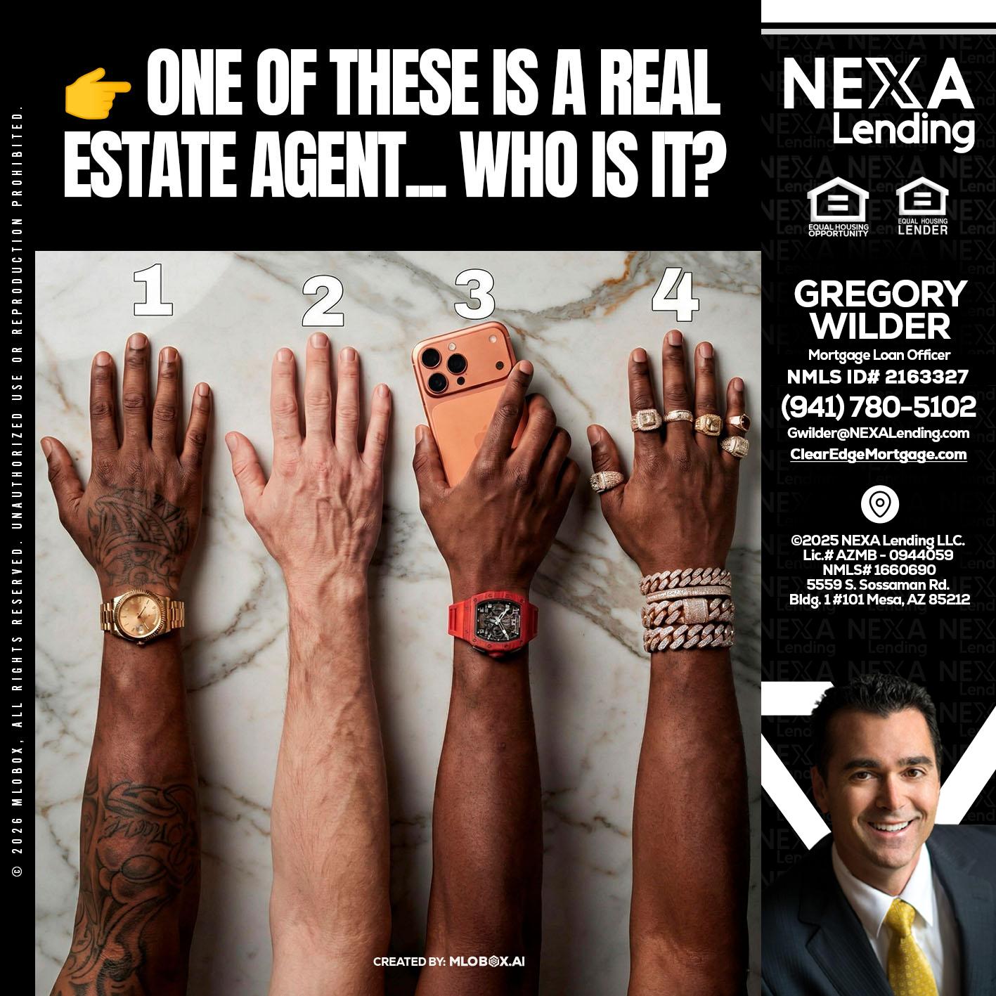 ONE OF THESE - Gregory Wilder -Mortgage Loan Officer