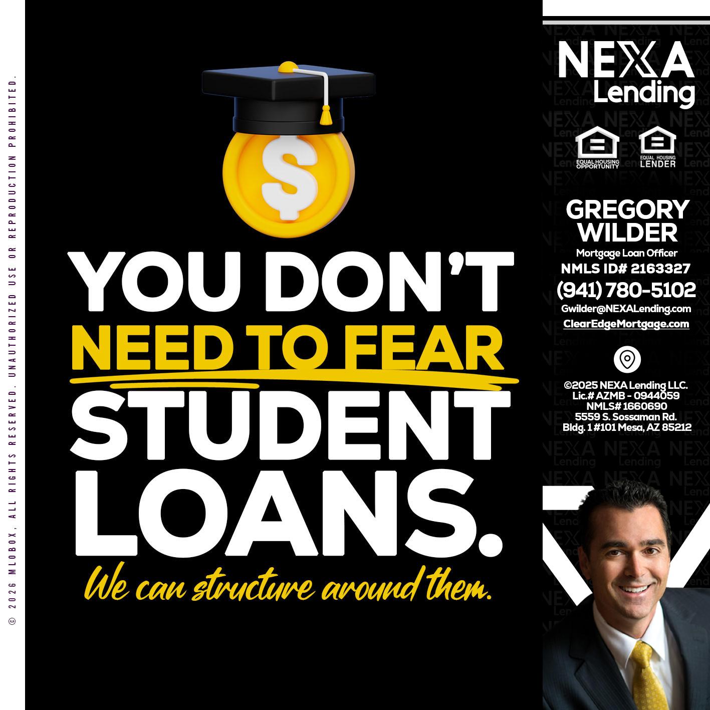 YOU DONT NEED - Gregory Wilder -Mortgage Loan Officer