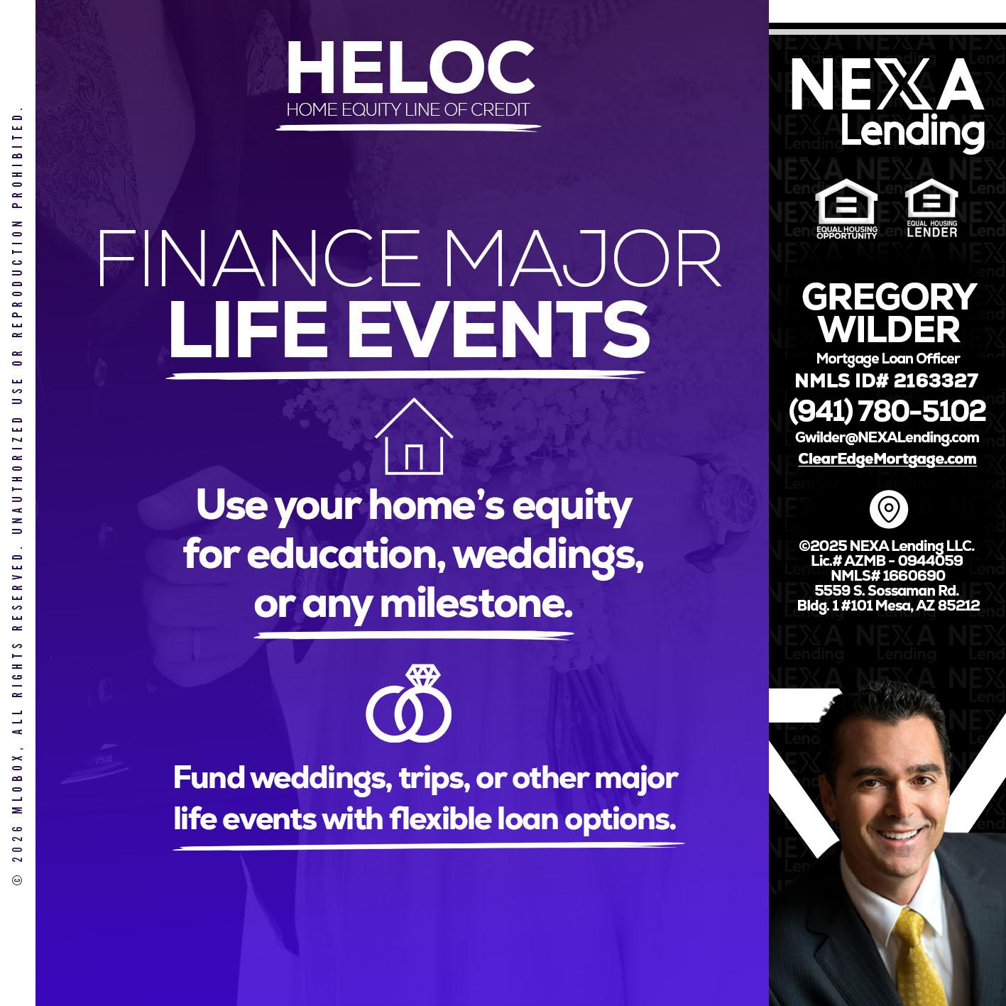 HELOC - Gregory Wilder -Mortgage Loan Officer