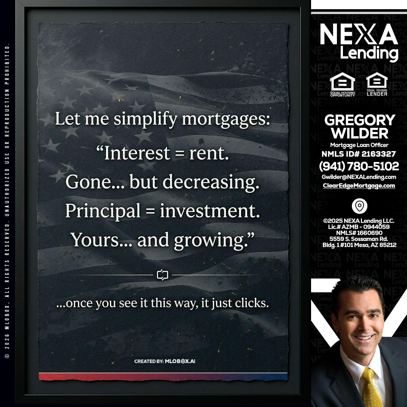 LET ME SIMPLIFY - Gregory Wilder -Mortgage Loan Officer