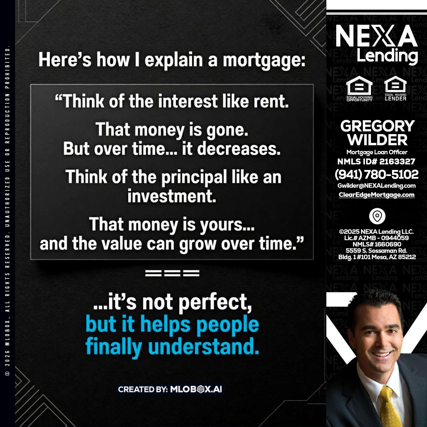 HERES NOW - Gregory Wilder -Mortgage Loan Officer