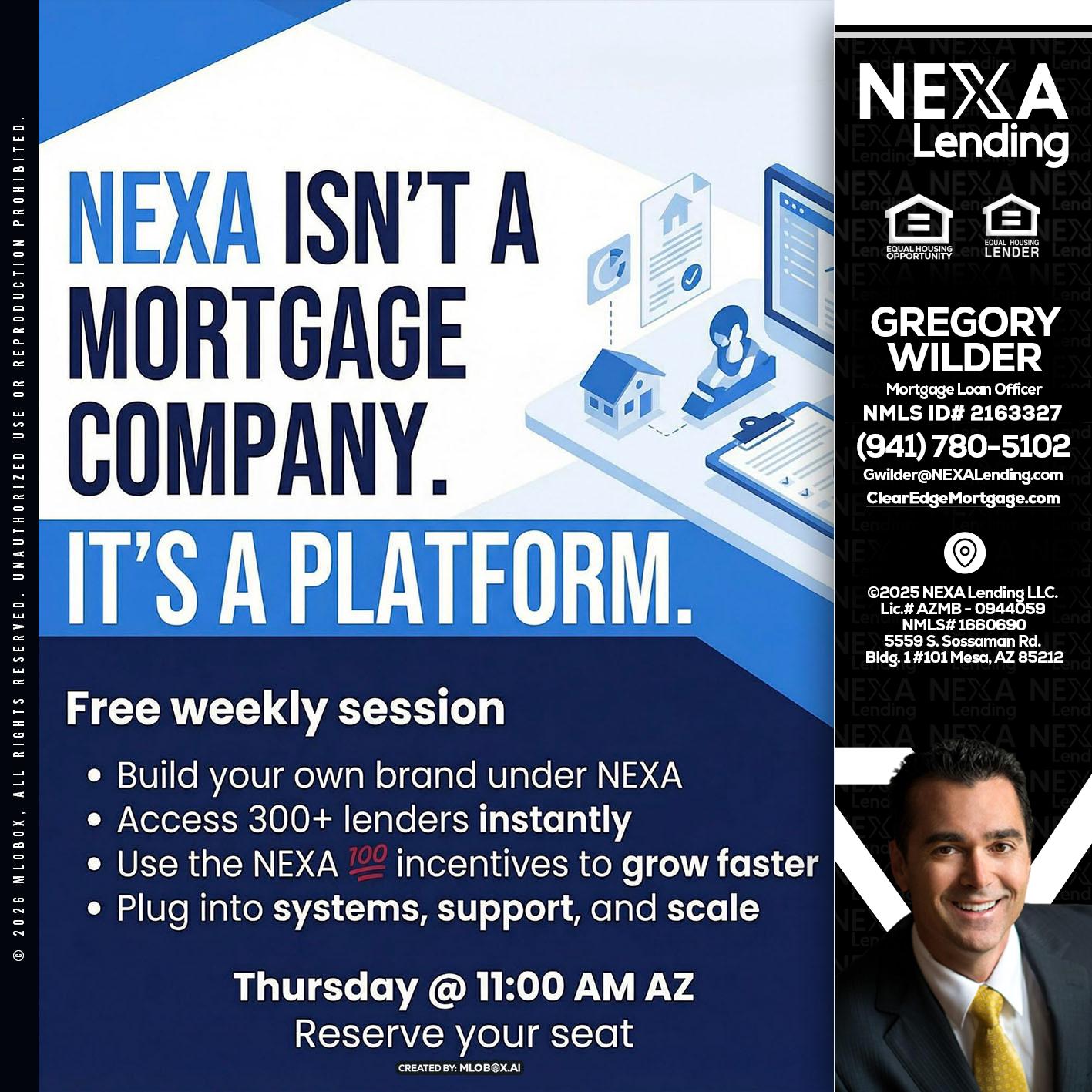 NEXA ISNT - Gregory Wilder -Mortgage Loan Officer
