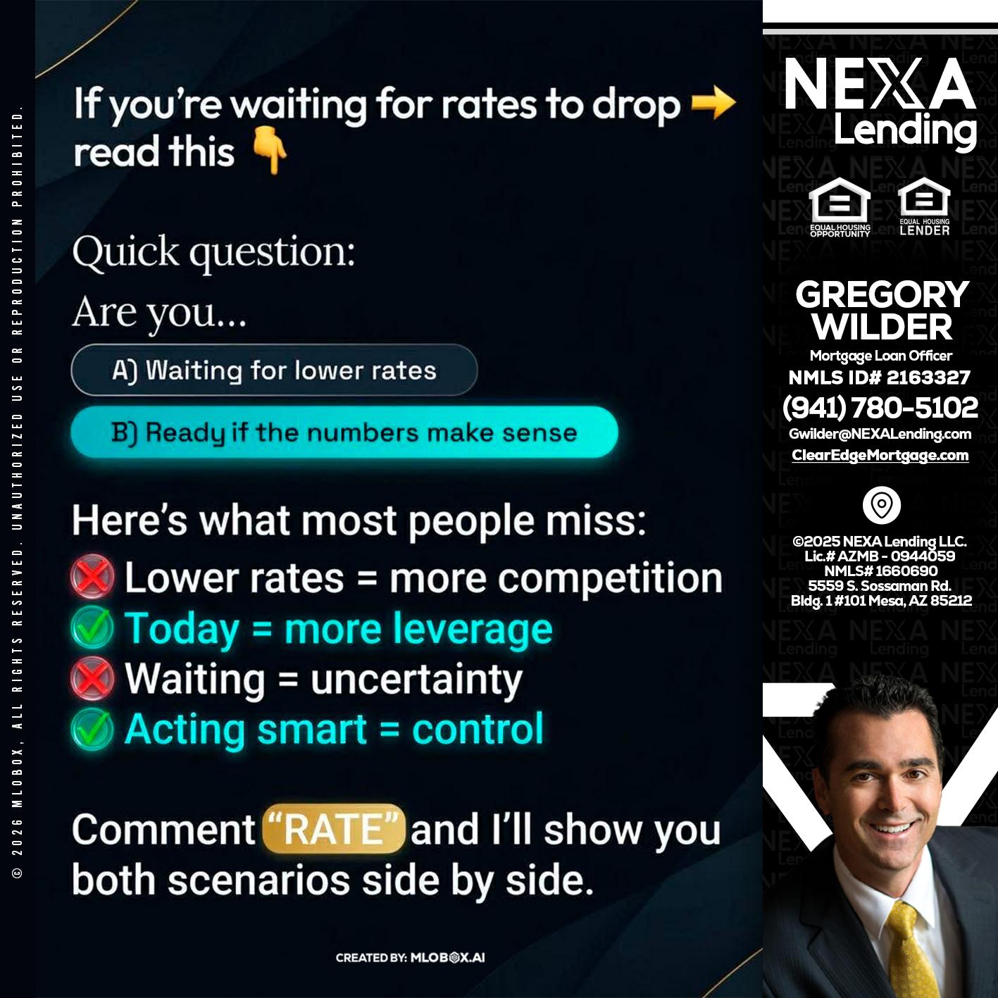 IF YOU ARE - Gregory Wilder -Mortgage Loan Officer