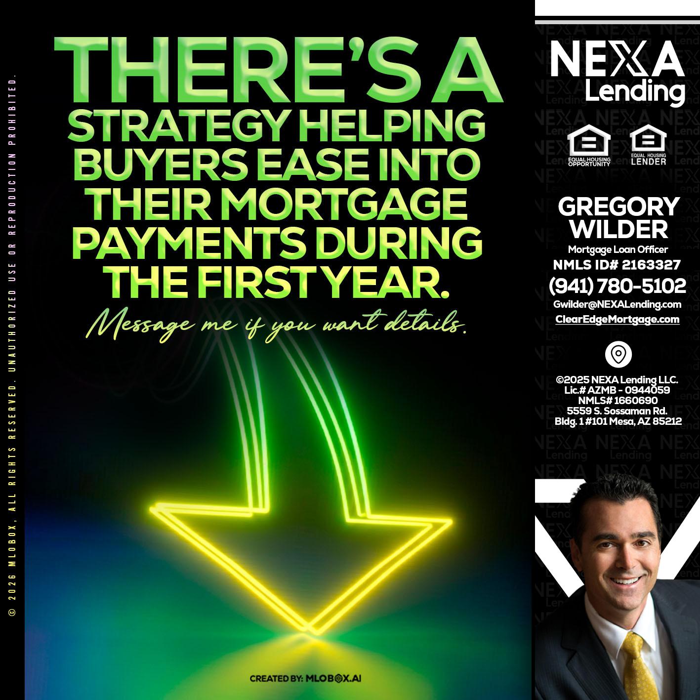 THERES A STATEGY - Gregory Wilder -Mortgage Loan Officer