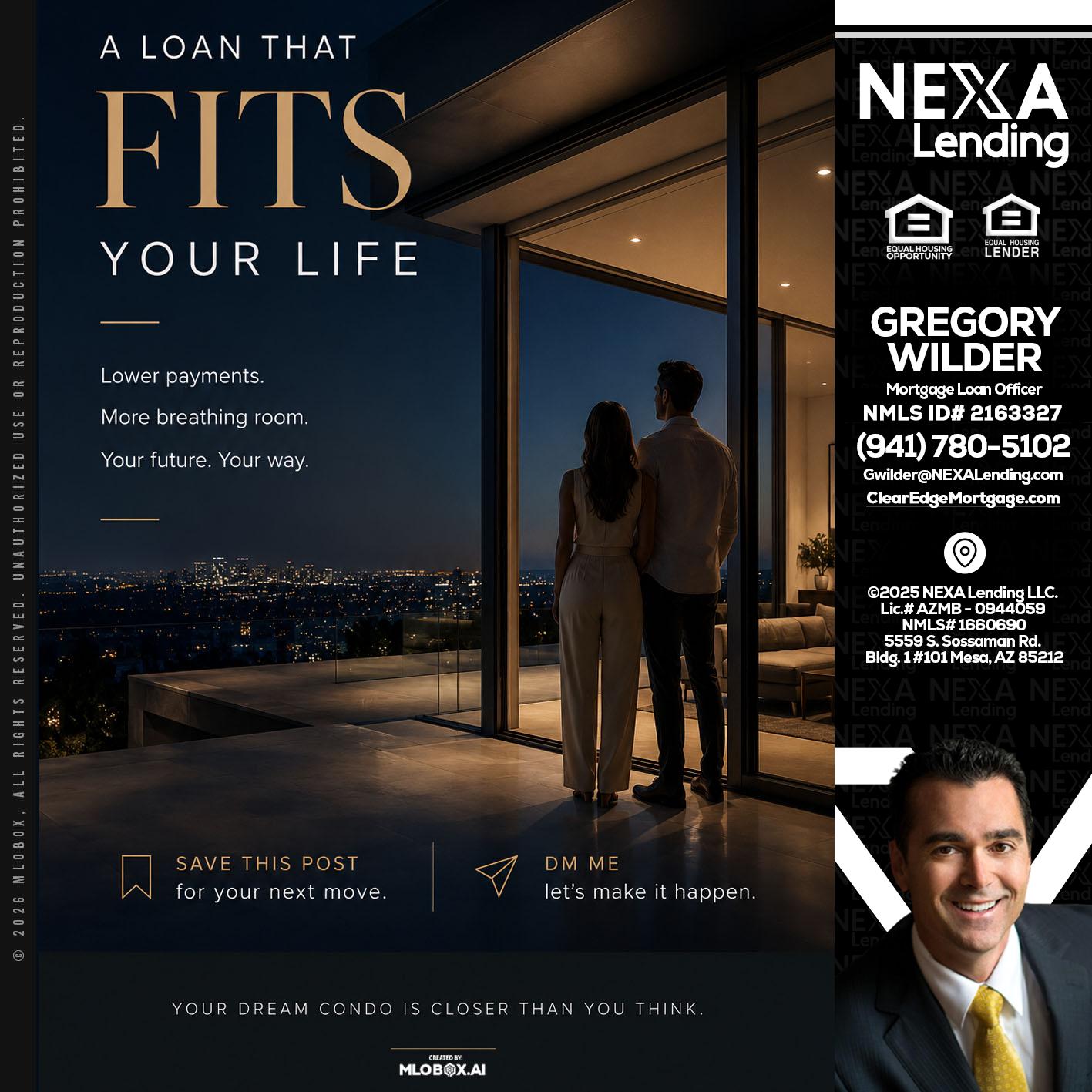 LOANS THAT FIT - Gregory Wilder -Mortgage Loan Officer