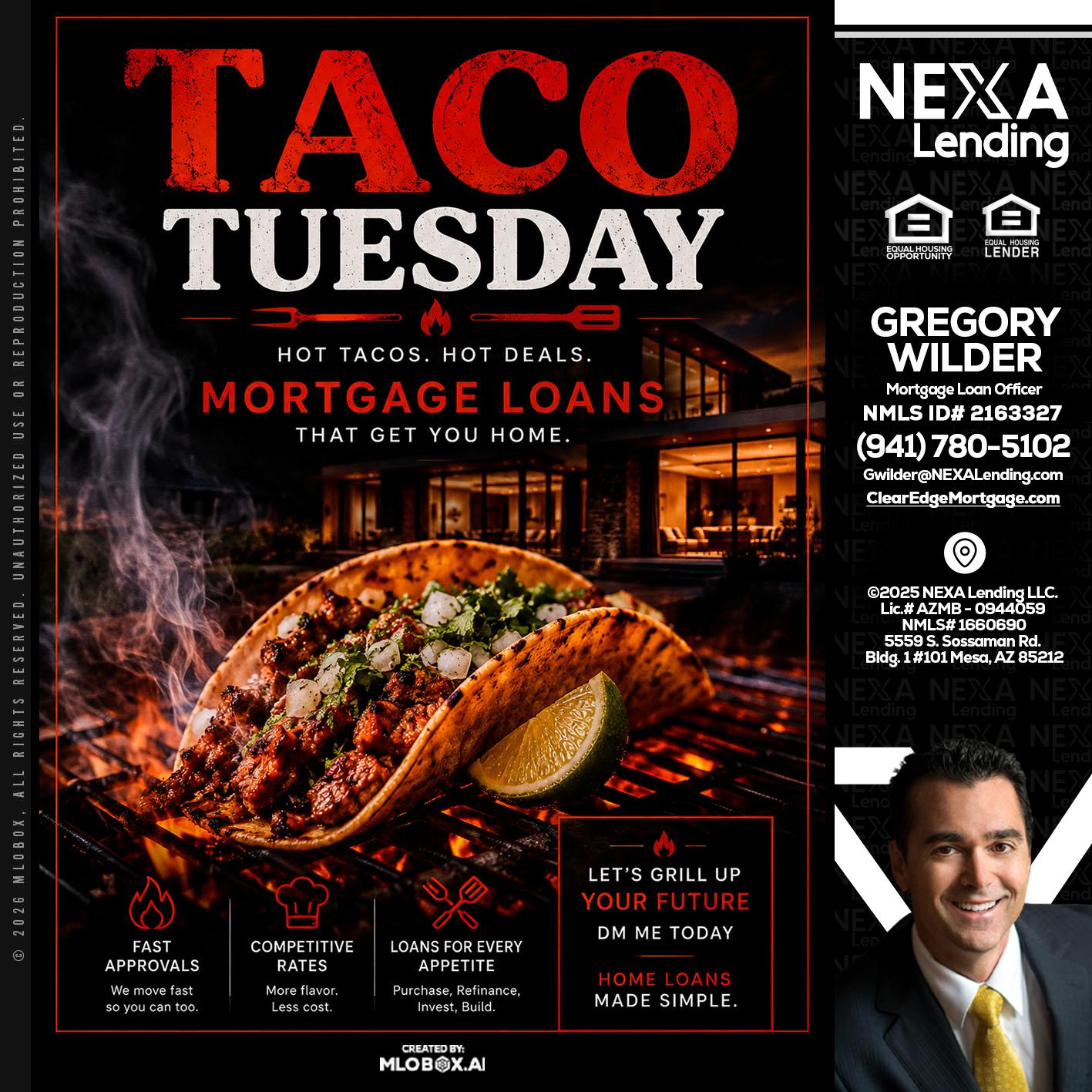 TACO TUESDAY - Gregory Wilder -Mortgage Loan Officer