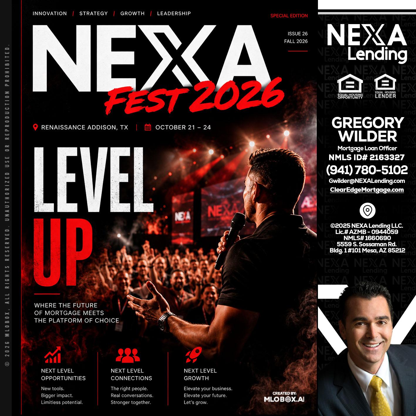 NEXA FEST 2026 - Gregory Wilder -Mortgage Loan Officer