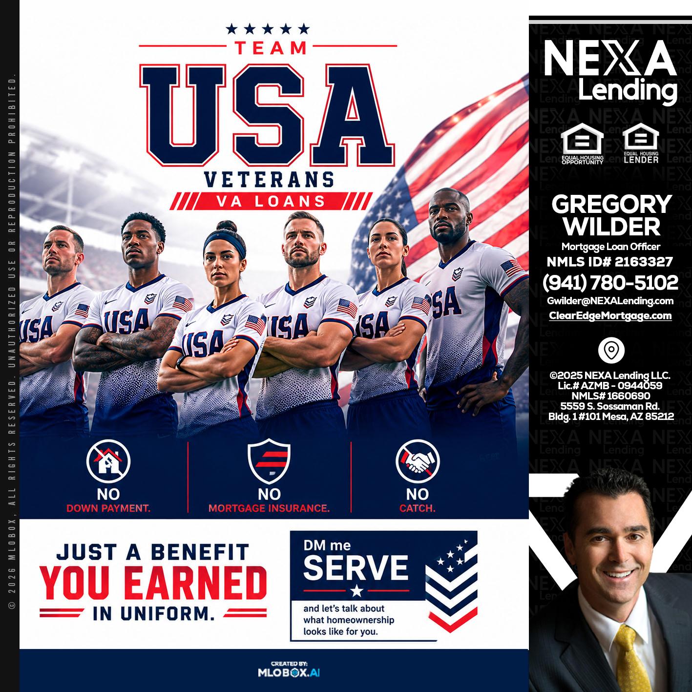 USA TEAM - Gregory Wilder -Mortgage Loan Officer
