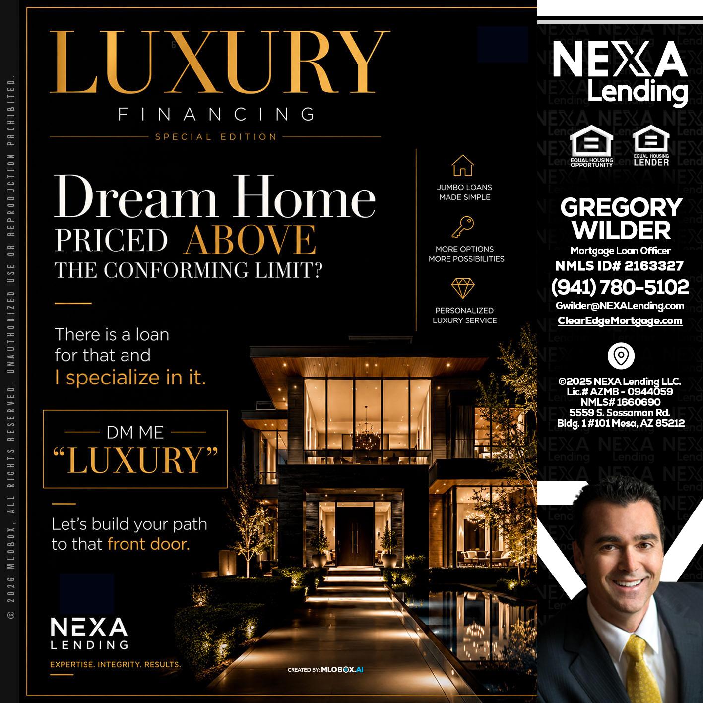LUXURY - Gregory Wilder -Mortgage Loan Officer