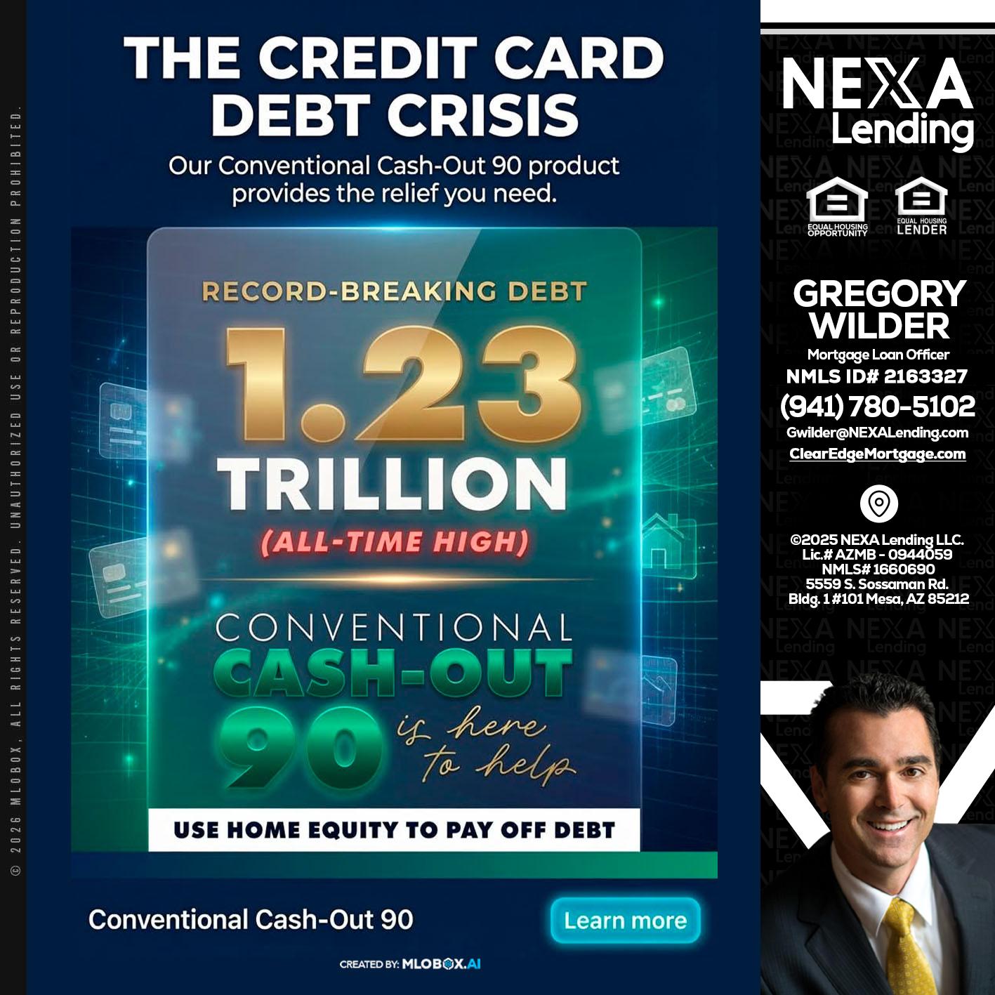 THE CREDIT CARD - Gregory Wilder -Mortgage Loan Officer