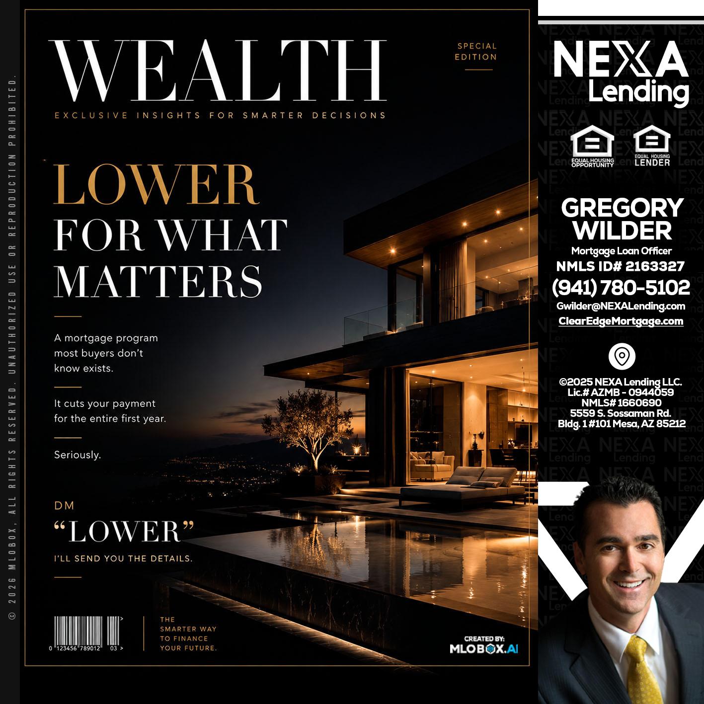WEALTH - Gregory Wilder -Mortgage Loan Officer