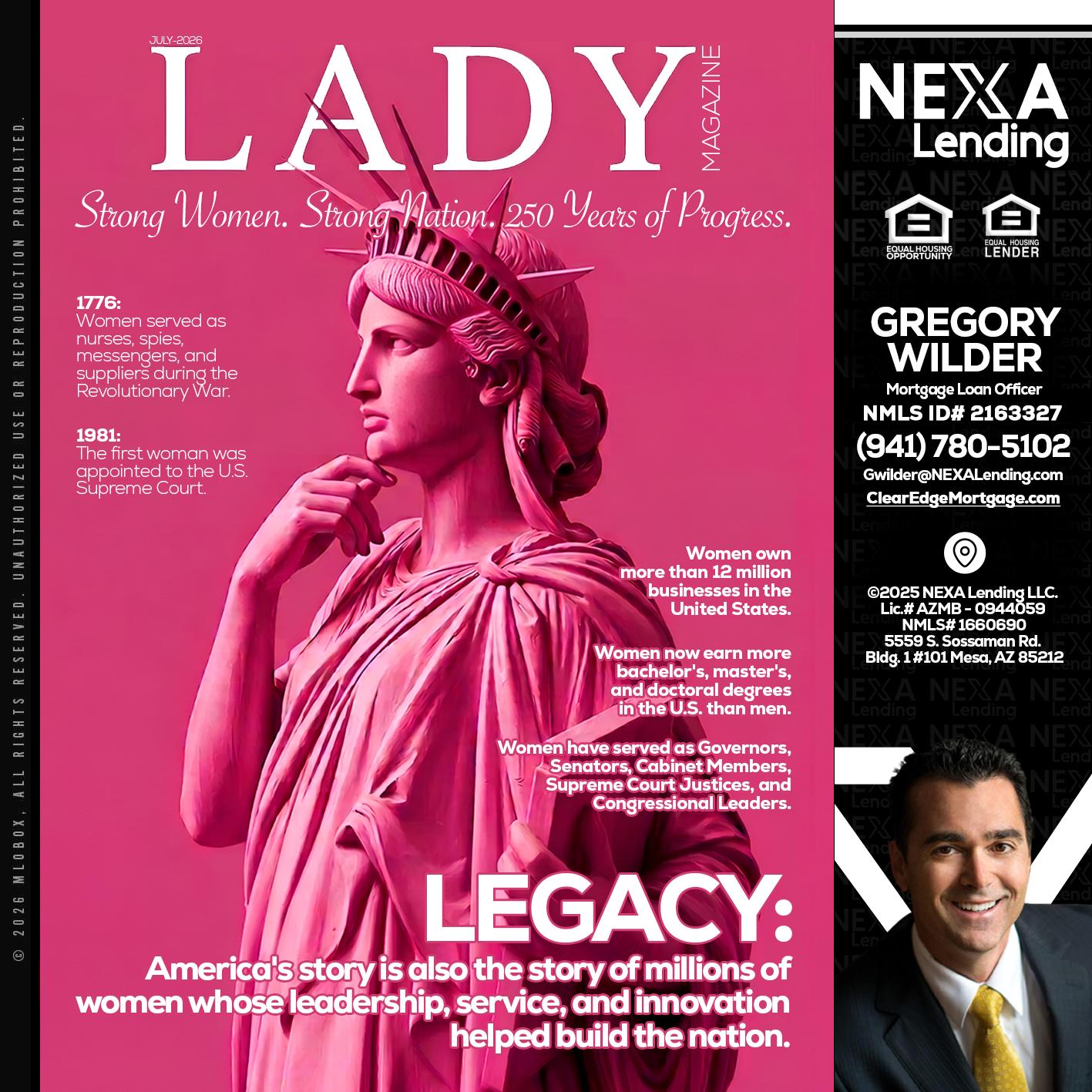 LADY LIBERTY! - Gregory Wilder -Mortgage Loan Officer
