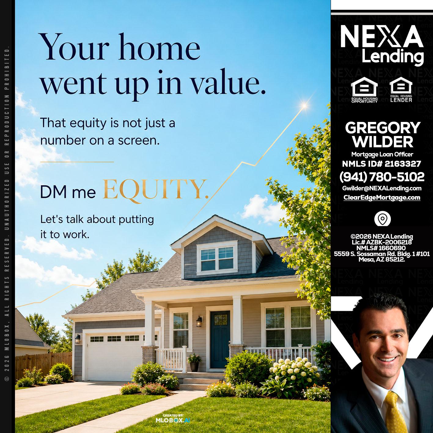 YOUR HOME - Gregory Wilder -Mortgage Loan Officer